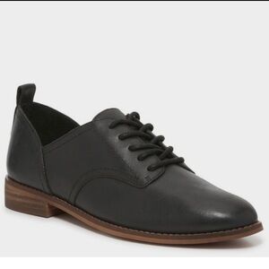 Lucky Brand Efinnia Black Leather Oxford Shoes